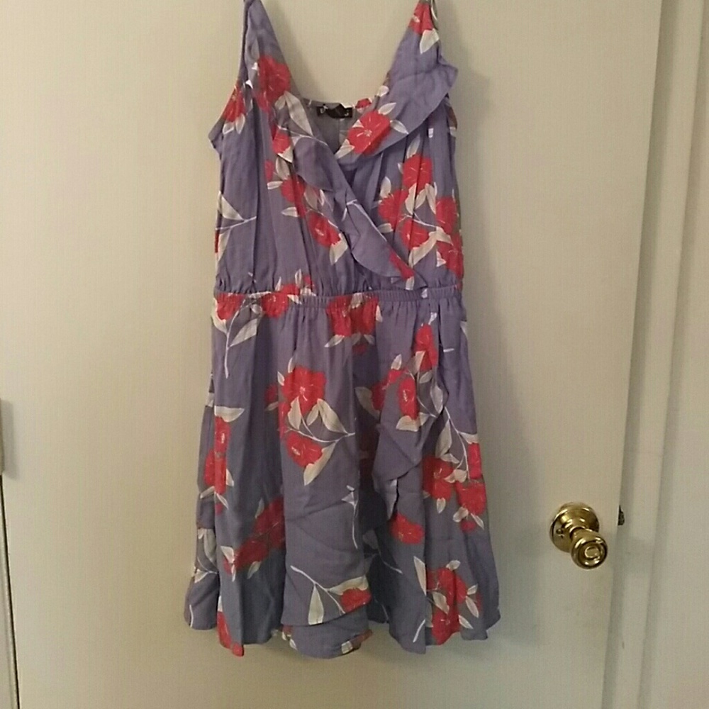 Express Ruffle Wrap Cami Dress